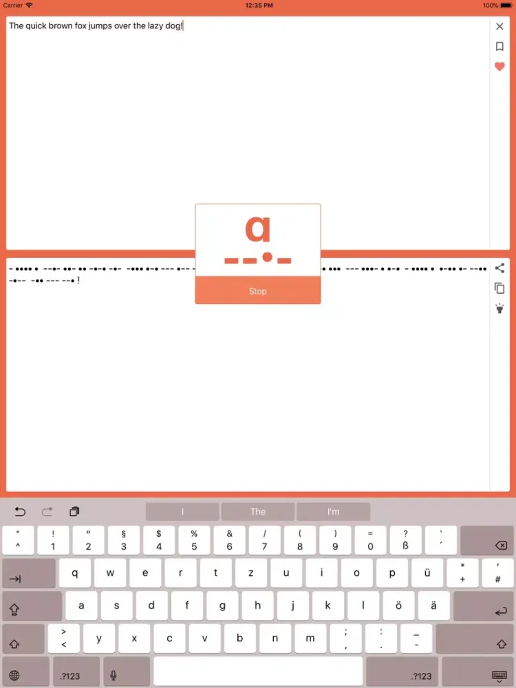Capturas de pantalla de Morse -- --- •-• ••• • iPad 