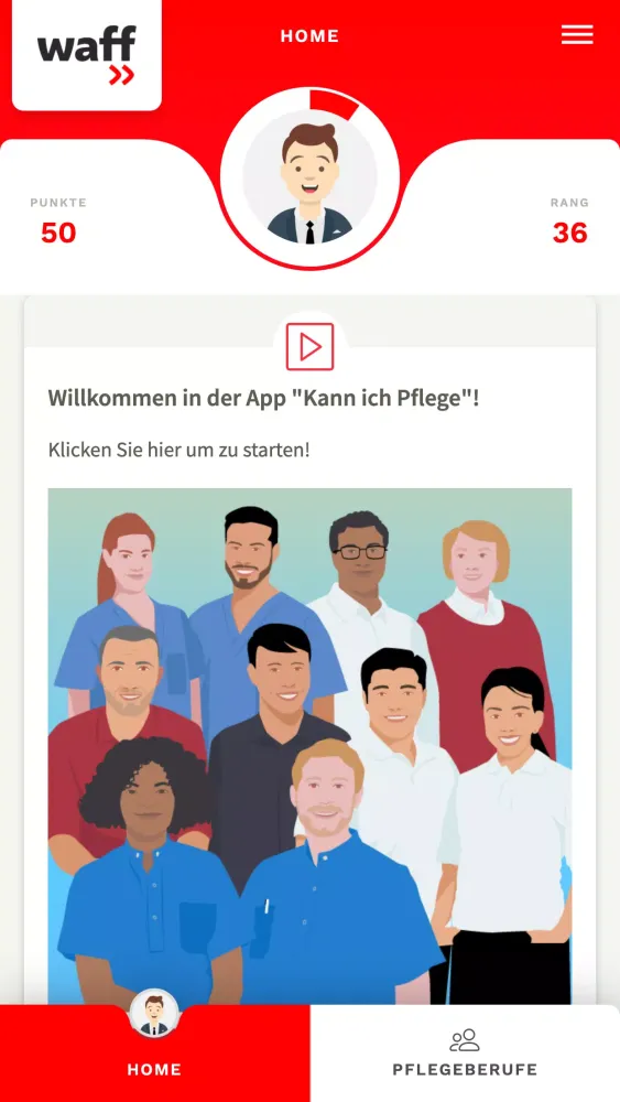 Screenshot di Kann ich Pflege?