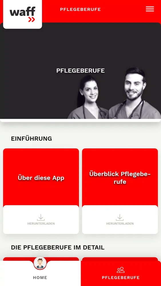 Screenshot di Kann ich Pflege?