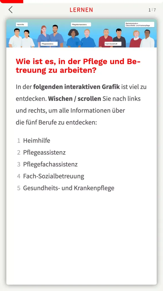 Screenshot di Kann ich Pflege?