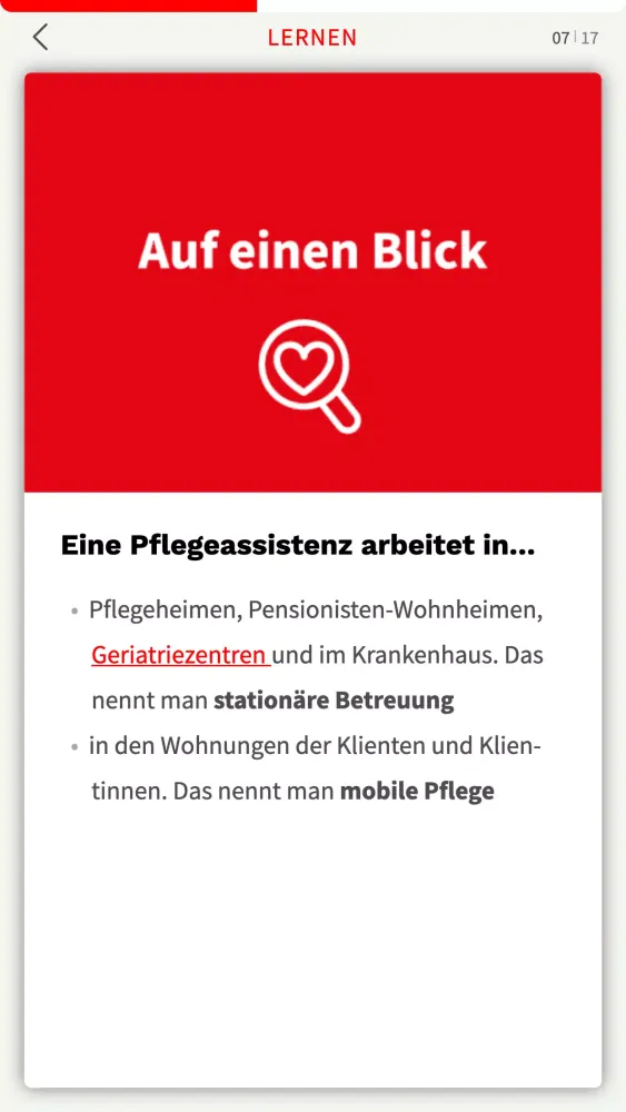 Screenshot di Kann ich Pflege?