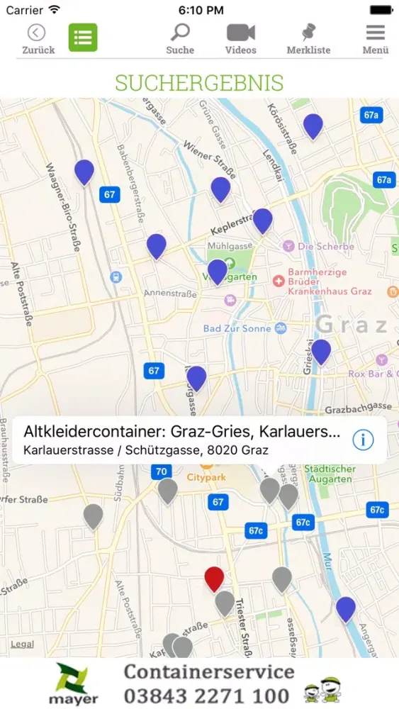 Ảnh chụp màn hình của Abfall ABC Steiermark