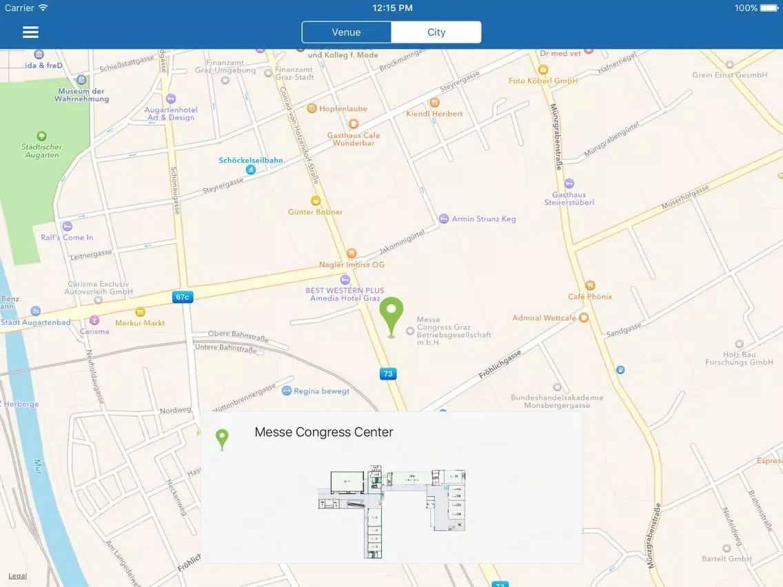 Capturas de tela do i-KNOW Conference Assistant iPad 