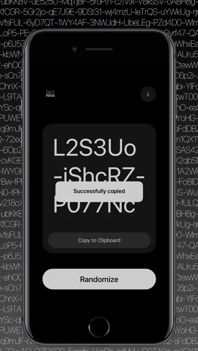 Tangkapan skrin GetPass - Password Generator