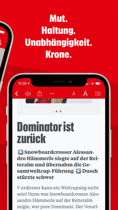 Captures d'écran de Krone ePaper