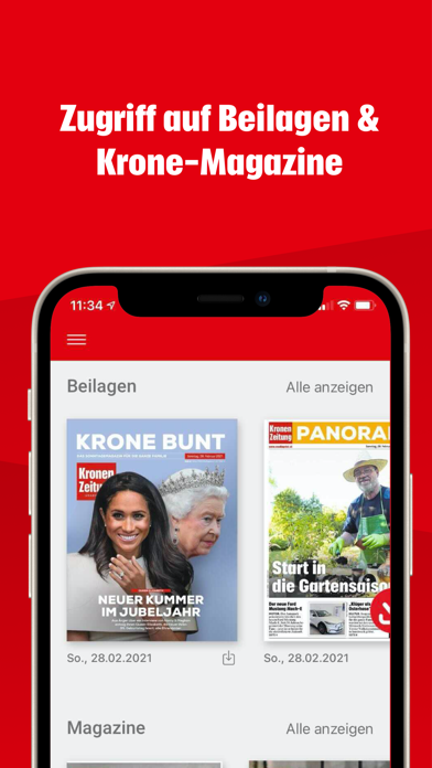 Captures d'écran de Krone ePaper