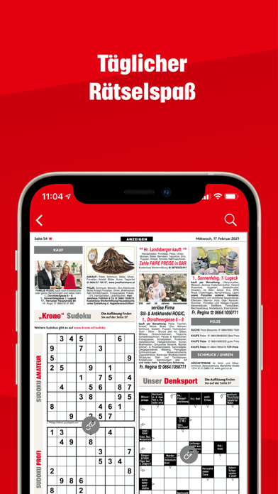 Captures d'écran de Krone ePaper