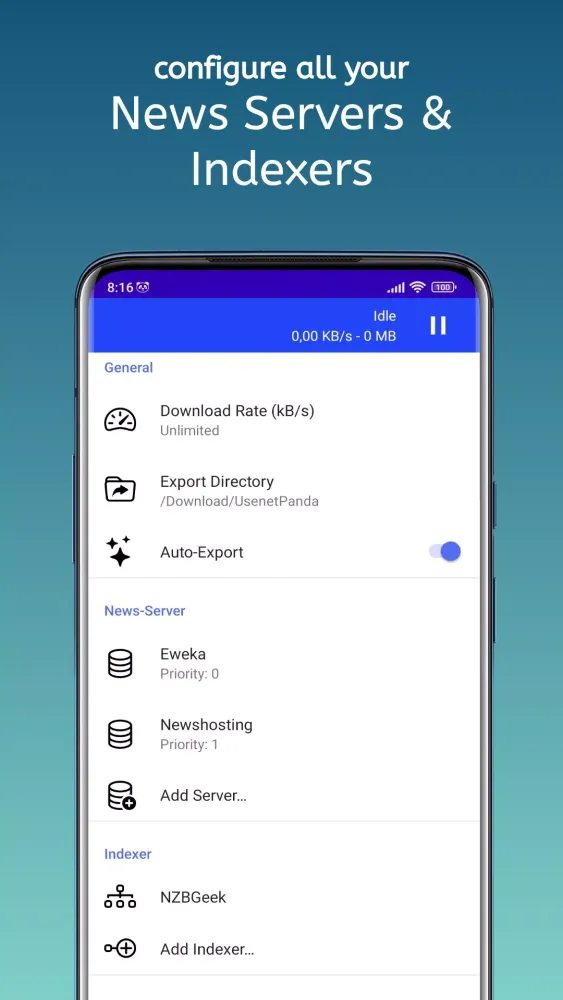 Usenet Panda Screenshots