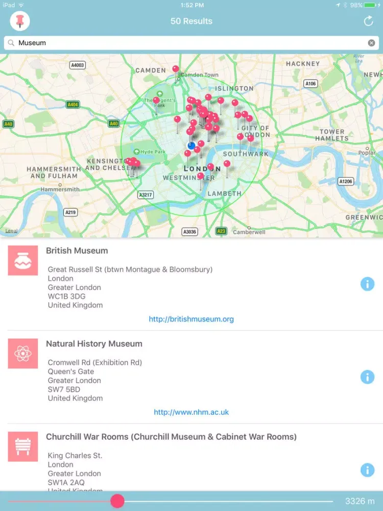 Near Vicinity iPad  سکرین شاٹس