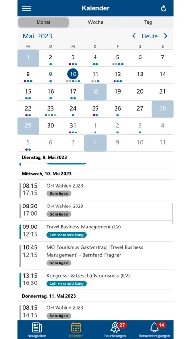 Screenshot di myMCI - University Service App
