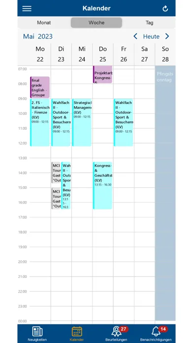 Screenshot di myMCI - University Service App
