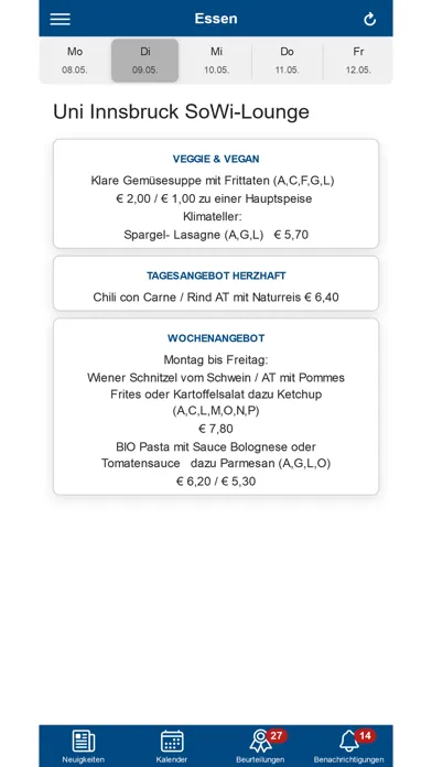 Screenshot di myMCI - University Service App