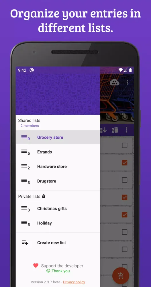 Скриншоты Shopping list (shareable)