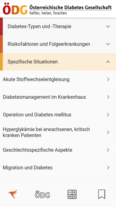 Captures d'écran de ÖDG mobile - Leitlinien 2023