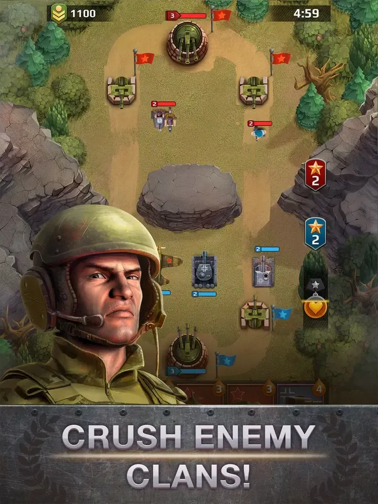 Armored Age - Tanks Arena iPad  स्क्रीनशॉट