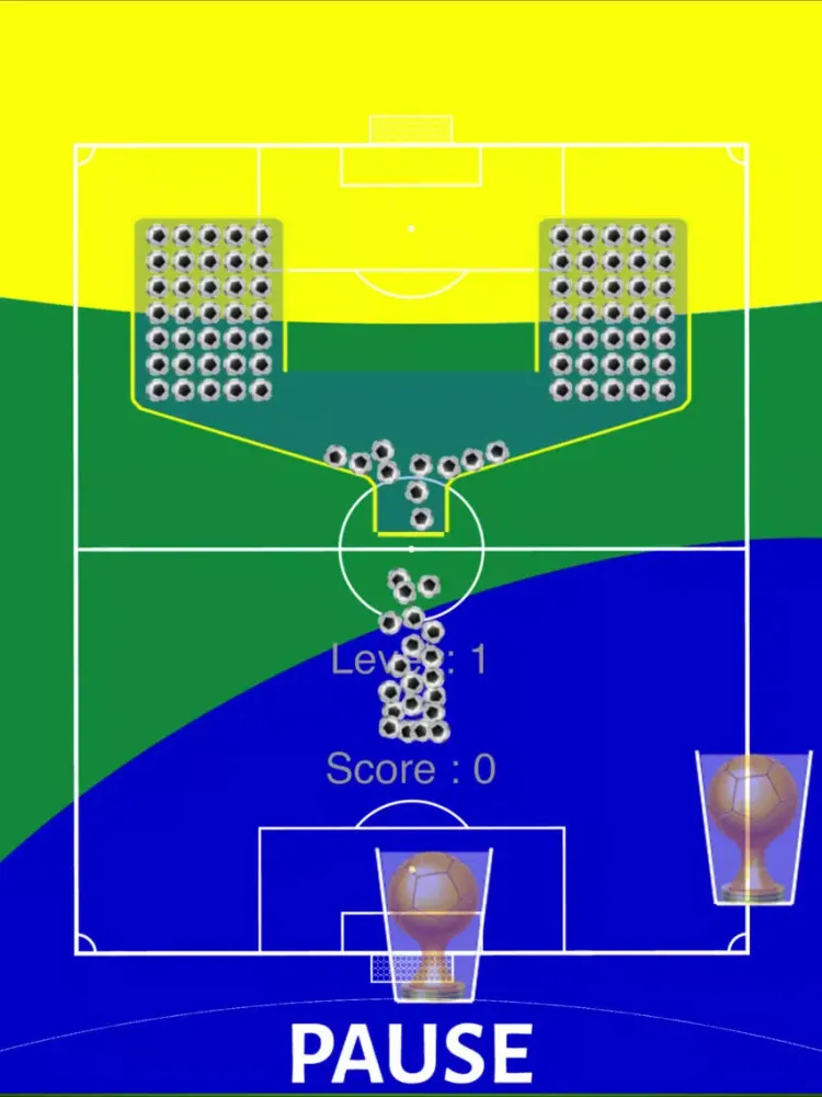 Ảnh chụp màn hình của 100 Soccer Balls - Brazil iPad 