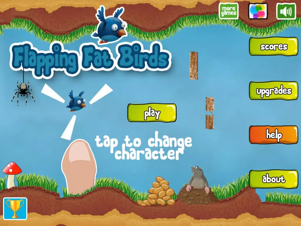 Capturas de tela do Flapping Fat Birds iPad 