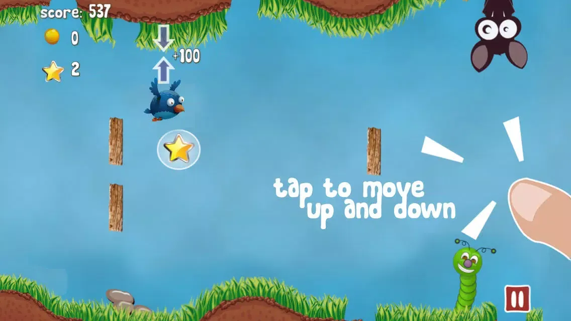 Capturas de tela do Flapping Fat Birds