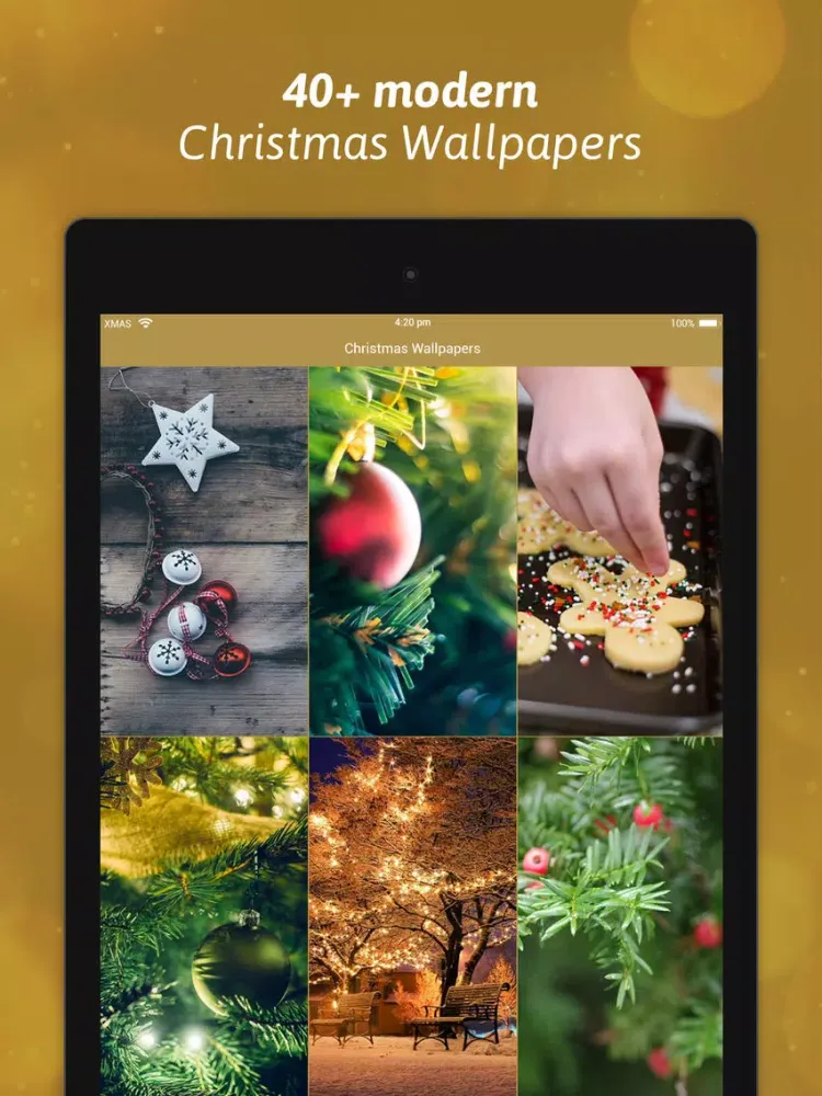 ภาพหน้าจอของ Modern Christmas Wallpaper HD iPad 