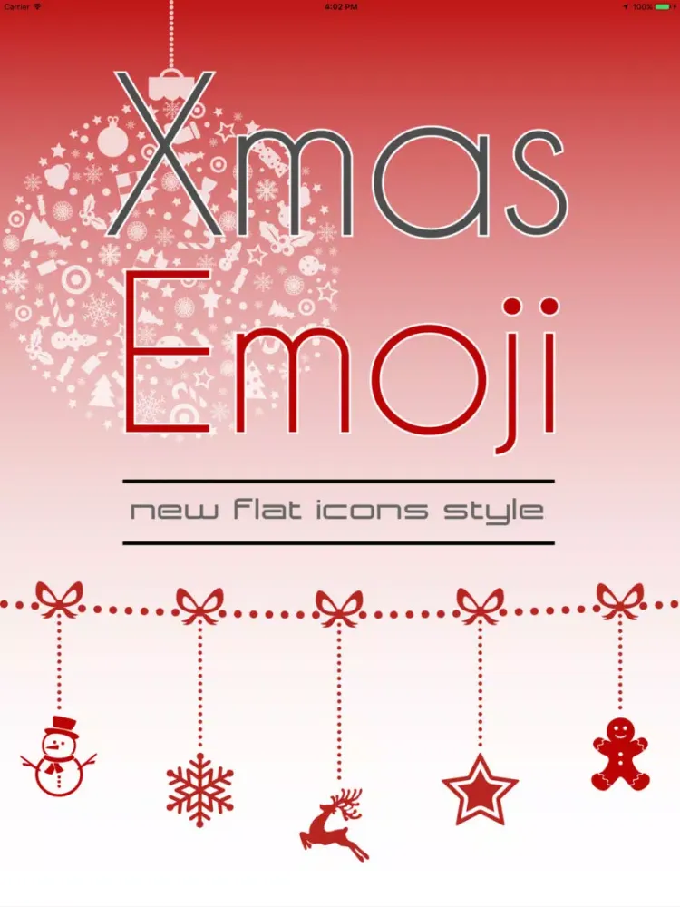 Xmas Emoji - New Flat Icons Style iPad  स्क्रीनशॉट