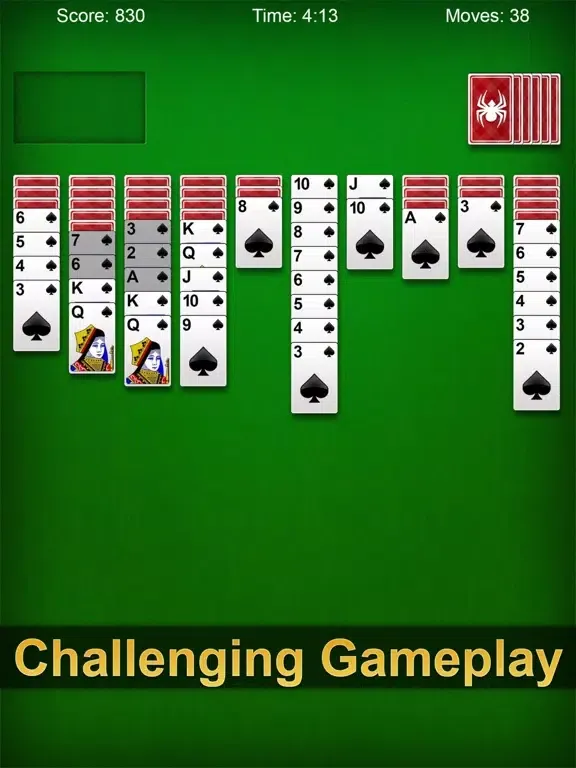 ภาพหน้าจอของ Spider Solitaire Pro ▻ iPad 