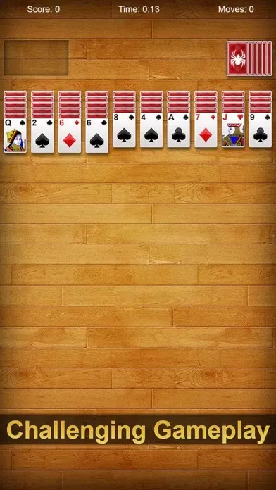 ภาพหน้าจอของ Spider Solitaire Pro ▻