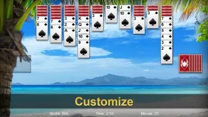 ภาพหน้าจอของ Spider Solitaire Pro ▻