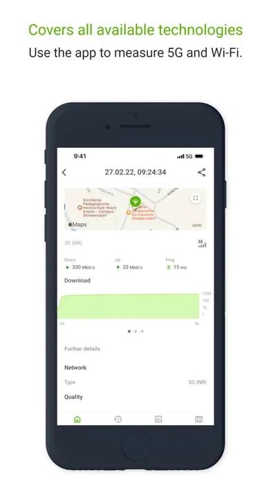 Tangkapan layar RTR-Netztest