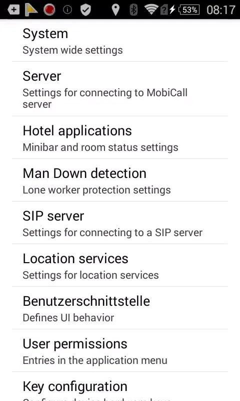NVMobiCall Screenshots