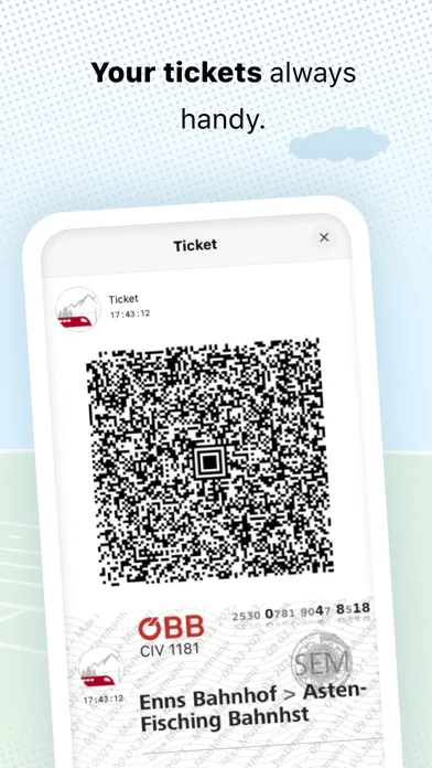 Ảnh chụp màn hình của ÖBB Tickets