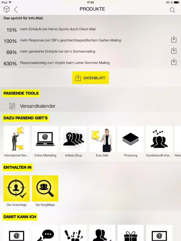 Скриншоты Post Business iPad 