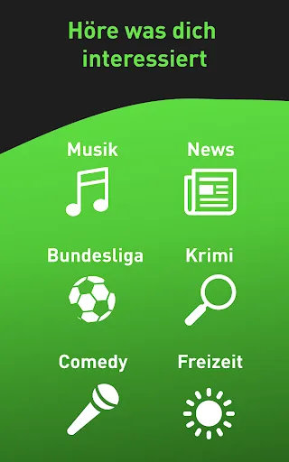 Screenshot di radio.net - radio and podcast