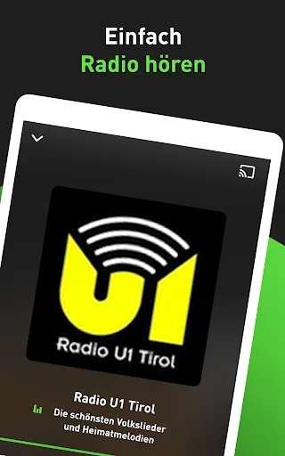 Screenshot di radio.net - radio and podcast