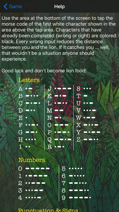 Jungle Chase - Morse Game 스크린샷