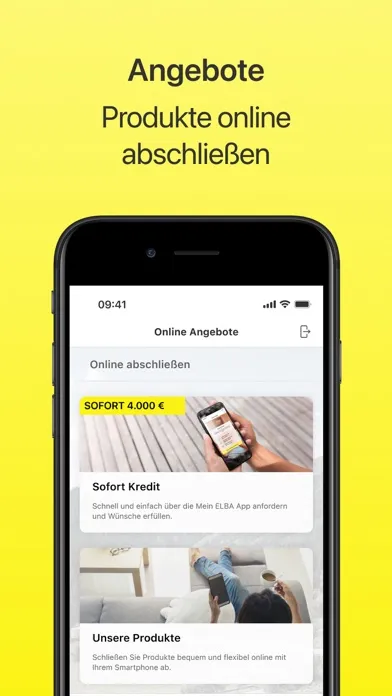 Mein ELBA-App Screenshots