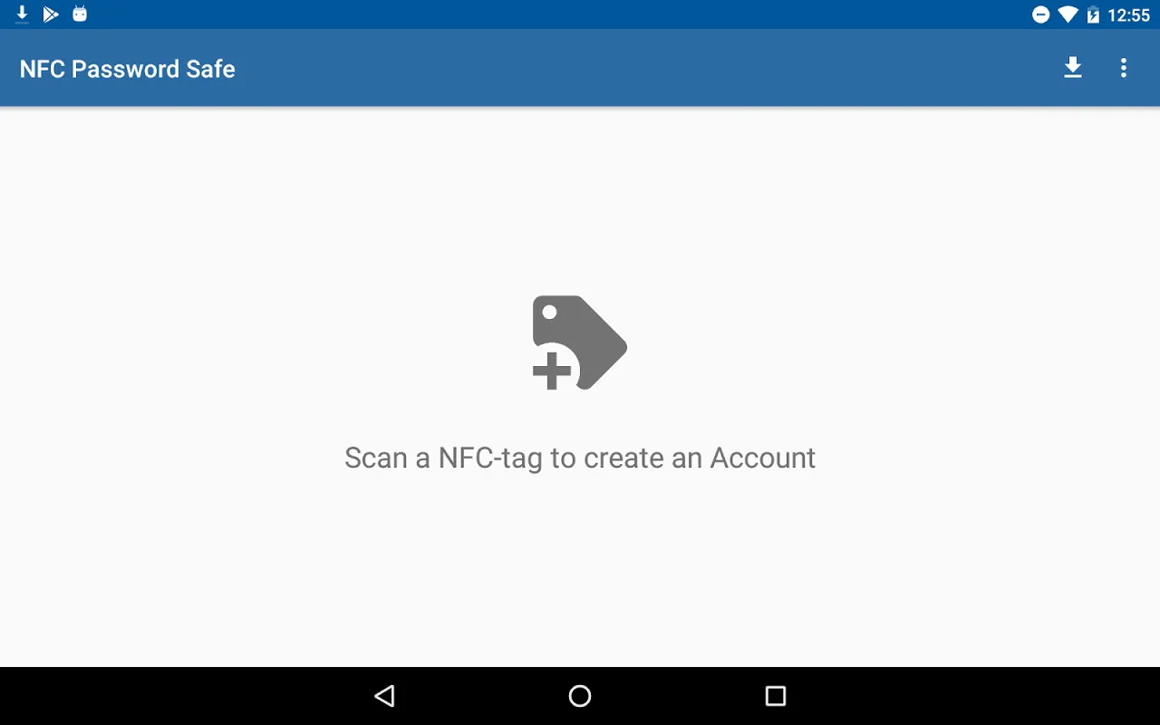 Captures d'écran de NFC Password Safe