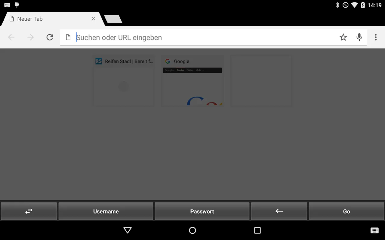 Captures d'écran de NFC Password Safe