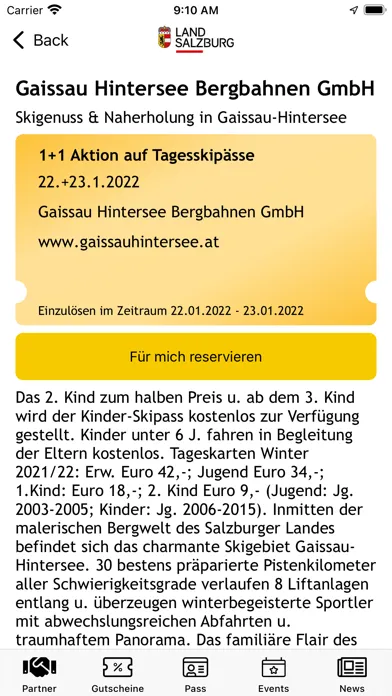 Salzburger Familienpass Ekran Görüntüleri
