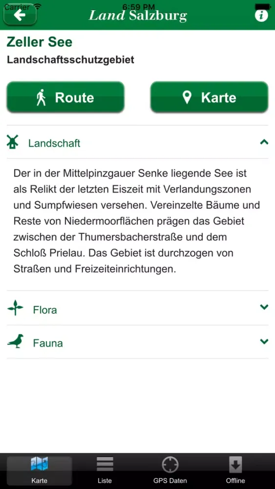 Captures d'écran de Natur Land Salzburg