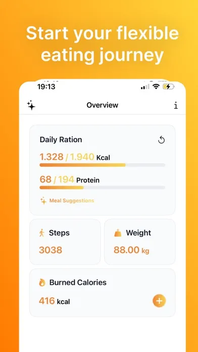 Capturas de tela do Maintain: Calorie Counter