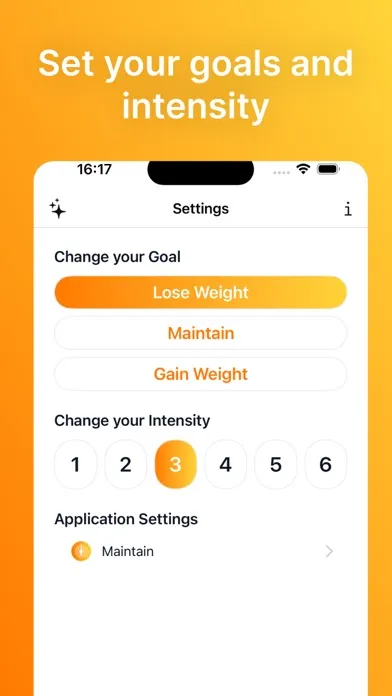 Capturas de tela do Maintain: Calorie Counter