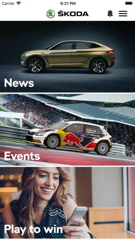 Screenshot di ŠKODA Hotline
