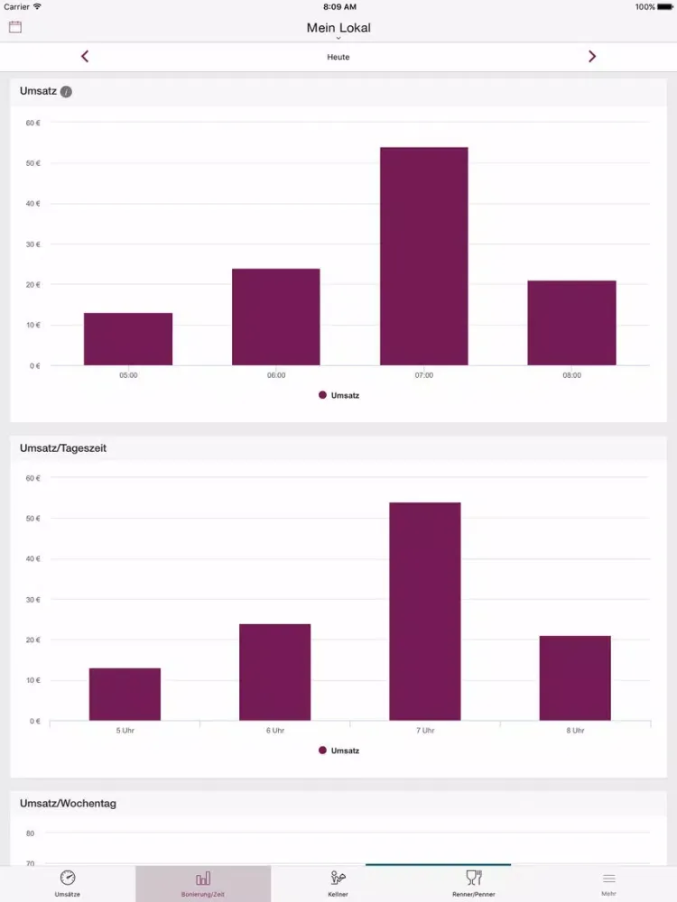 ภาพหน้าจอของ Smorder Reports iPad 