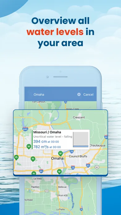 Screenshot di PegelAlarm: Flood & Rain alert