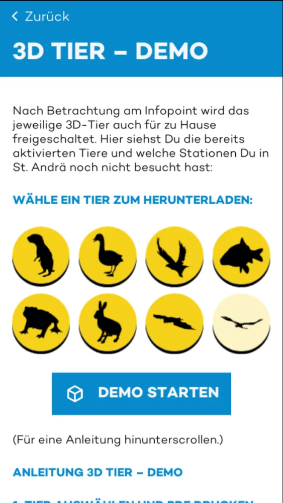 Capturas de tela do 3D Tierwelt.Zicksee.Erleben.