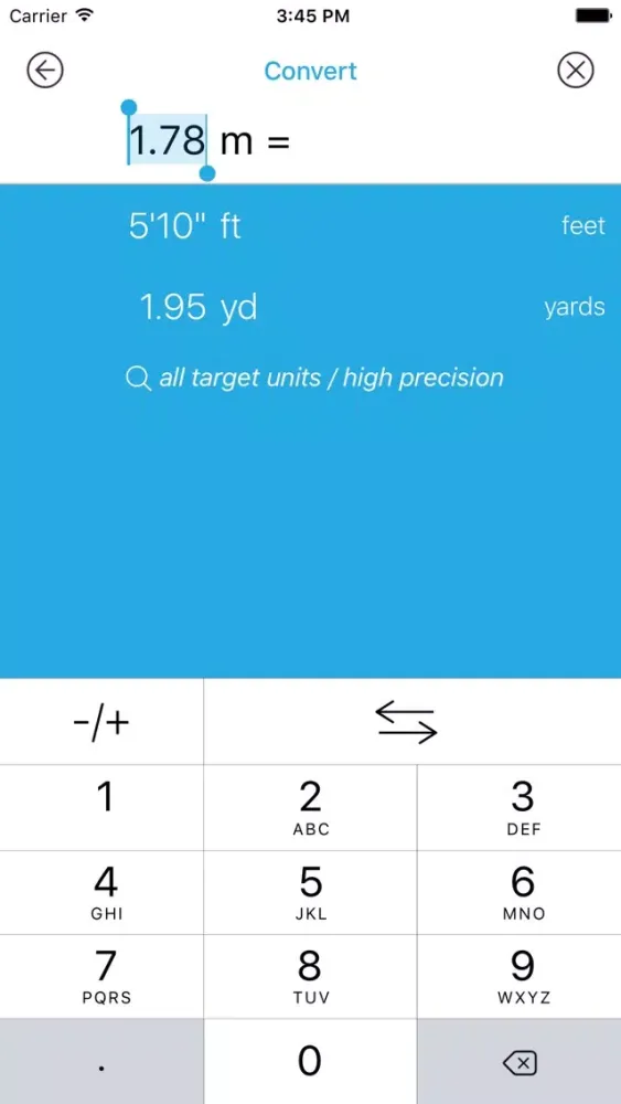 Capturas de tela do SUM Convert - Unit Converter