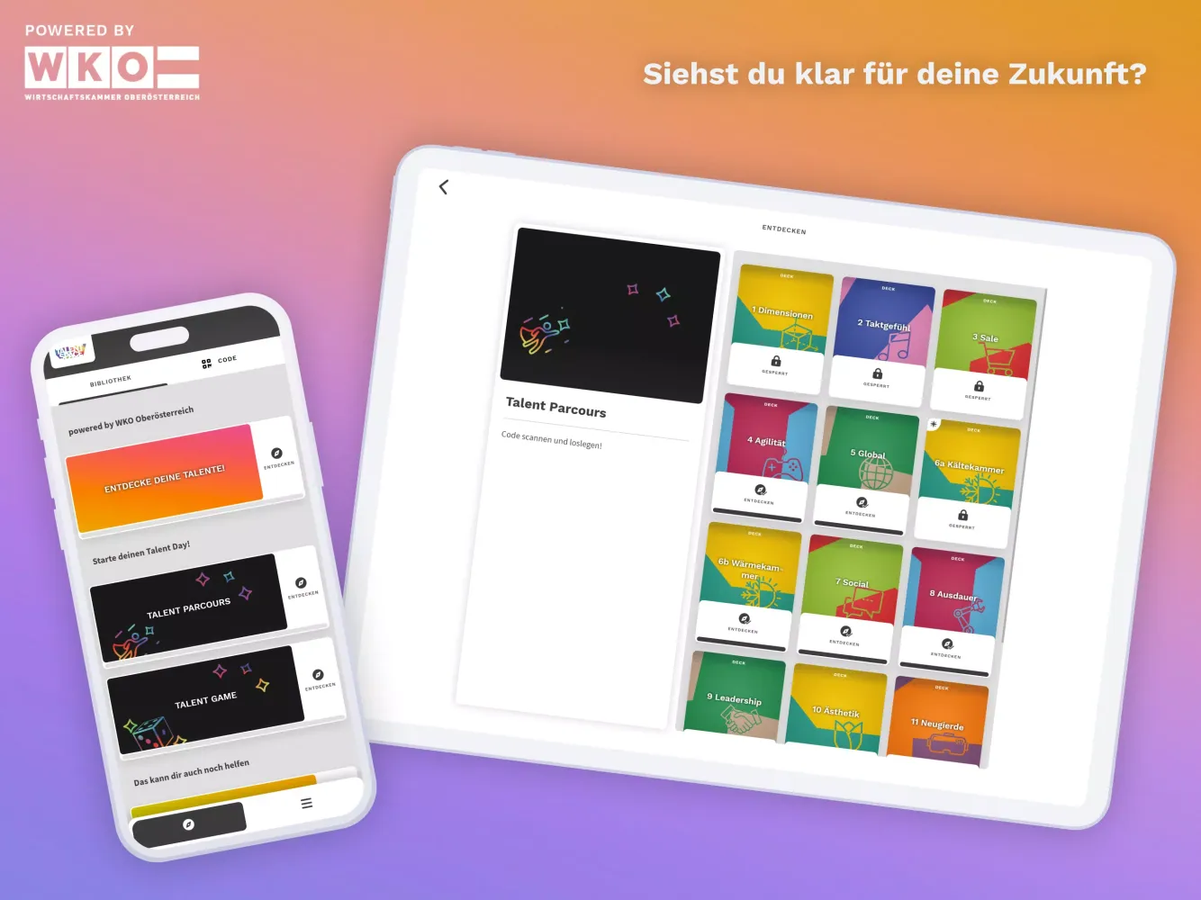 WKOÖ Talent Space Screenshots