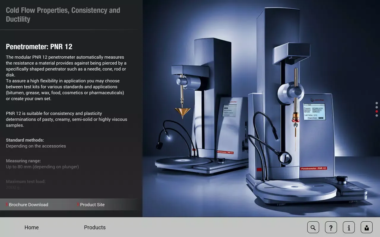Anton Paar General Catalog Screenshots