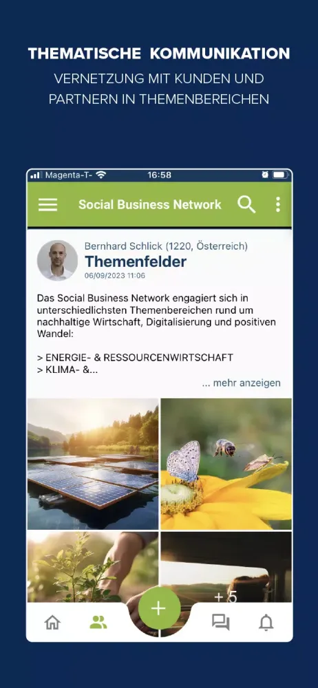 Social Business Network Screenshots