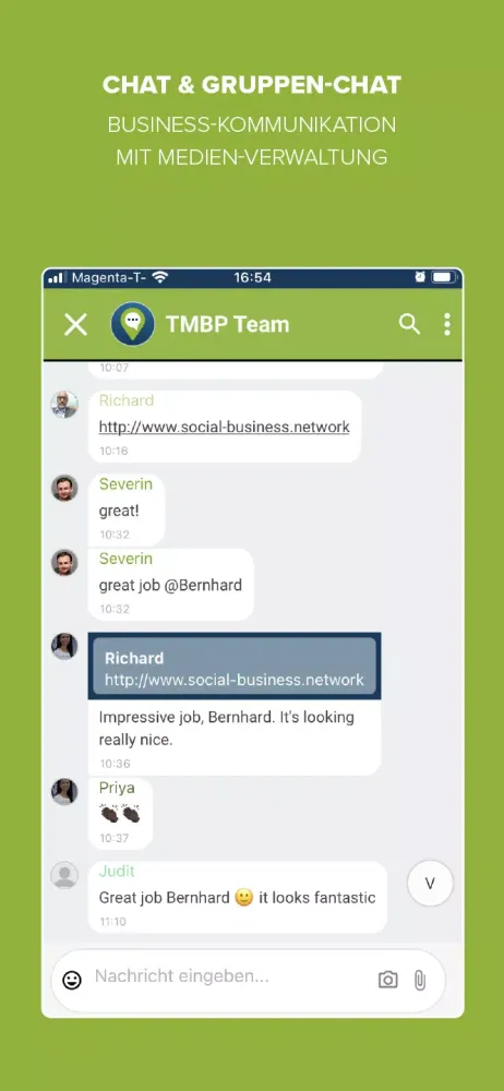Social Business Network Screenshots